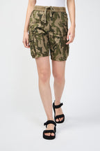 Short Cargo Camouflage Rip Stop - Grès - Femme