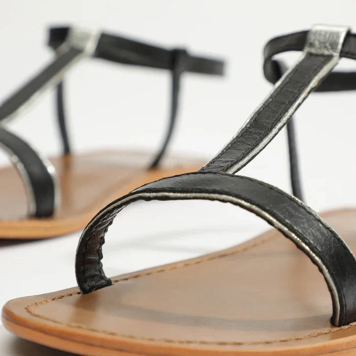 Sandales Digitalis - Black+Silver