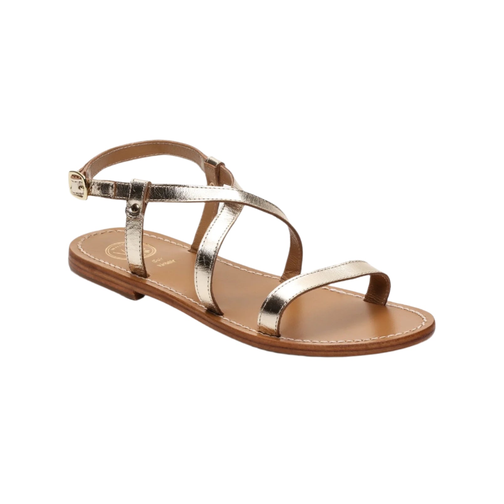 White Sun - Sandales Recife - Gold Goat Leather - Gold