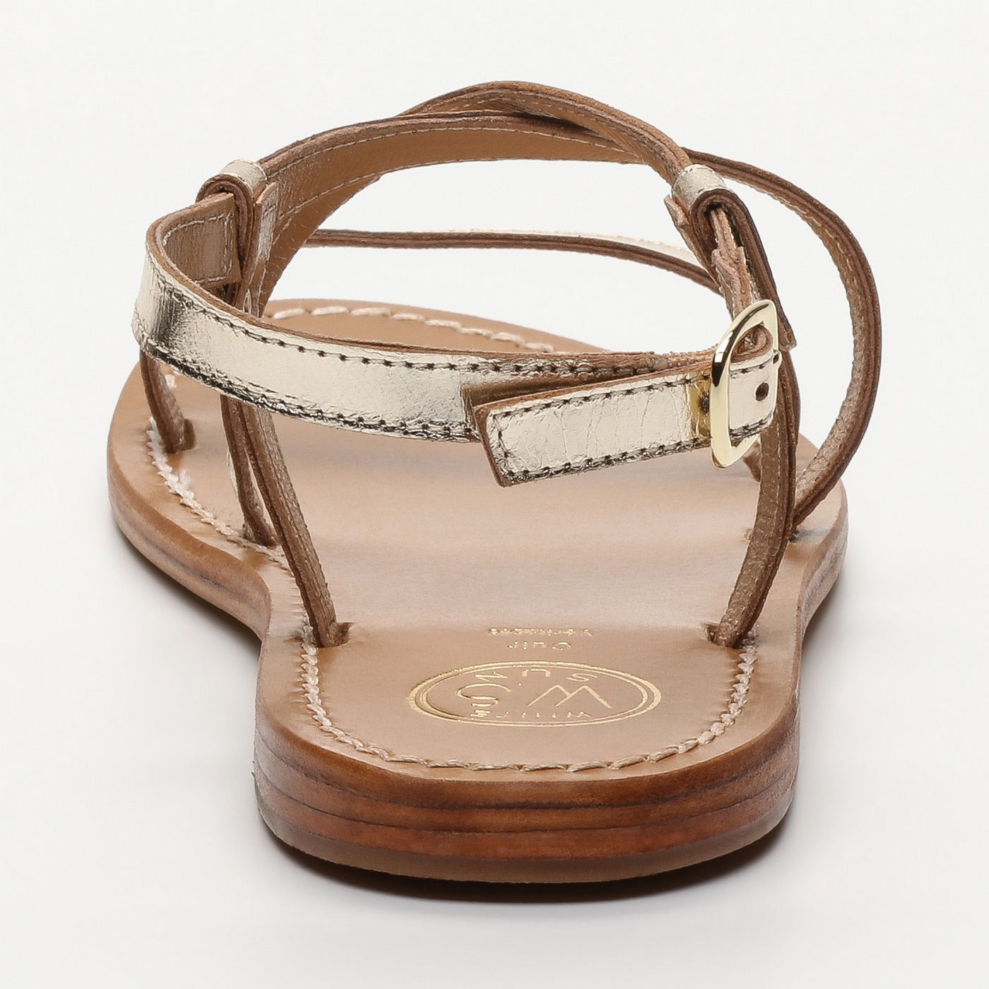 White Sun - Sandales Recife - Gold Goat Leather - Gold