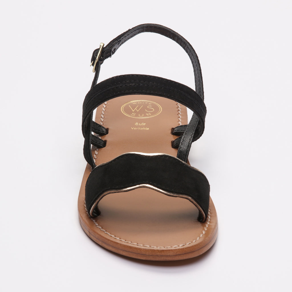 Sandales Bacis - Noir & Or