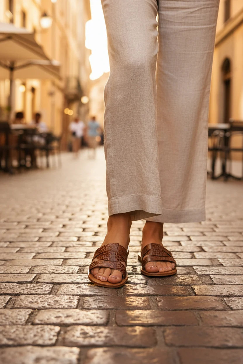 Mules Noham - Camel Croco
