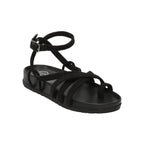 White Sun - Sandales Ava - Black Goat Suede - Black