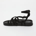 White Sun - Sandales Ava - Black Goat Suede - Black