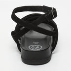 White Sun - Sandales Ava - Black Goat Suede - Black