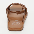 White Sun - Sandales Mila - Camel Sheep Nappa - Marron