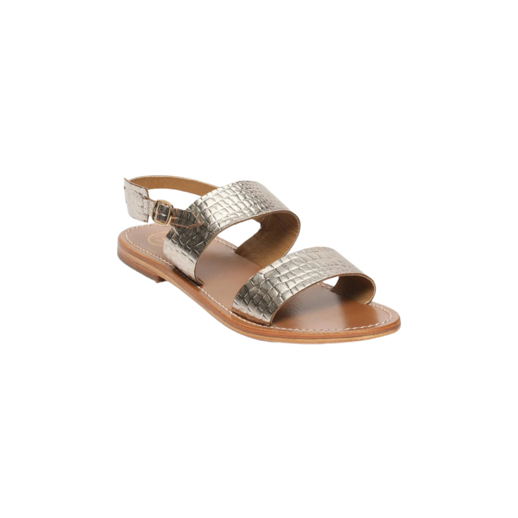 Sandales Diletta - Light Gold Croco