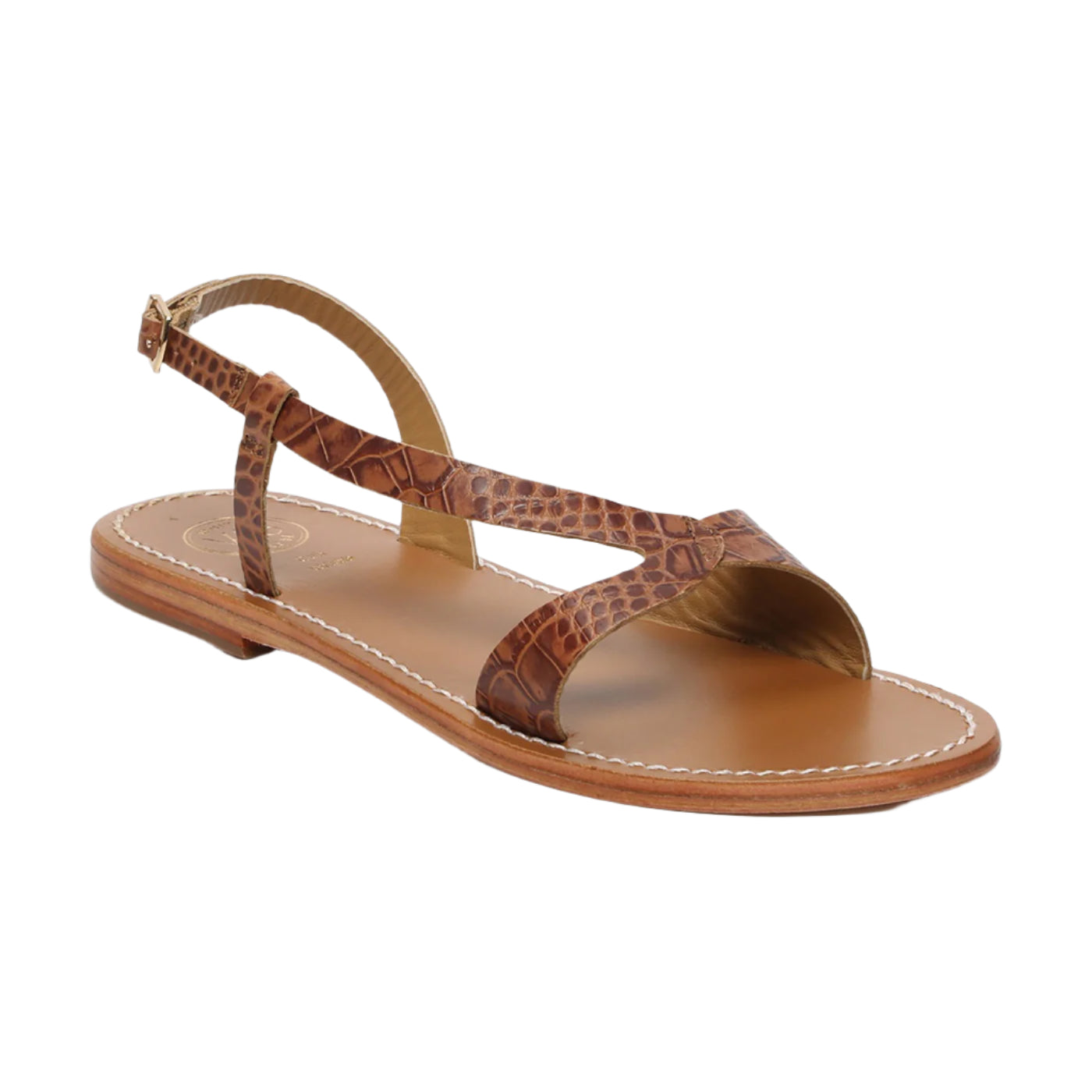 Sandales Clairvistone - Camel Croco