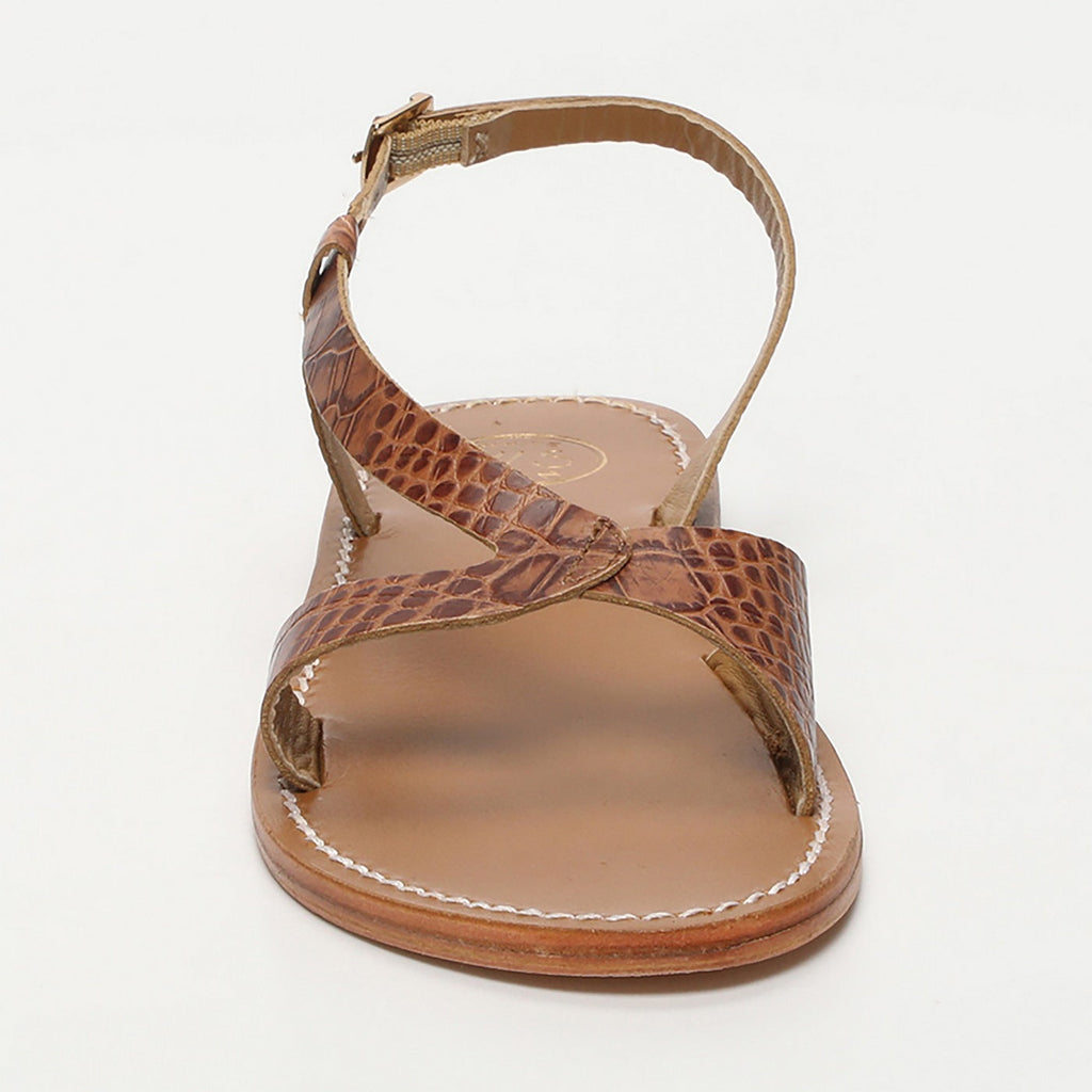 Sandales Clairvistone - Camel Croco