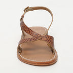 Sandales Clairvistone - Camel Croco