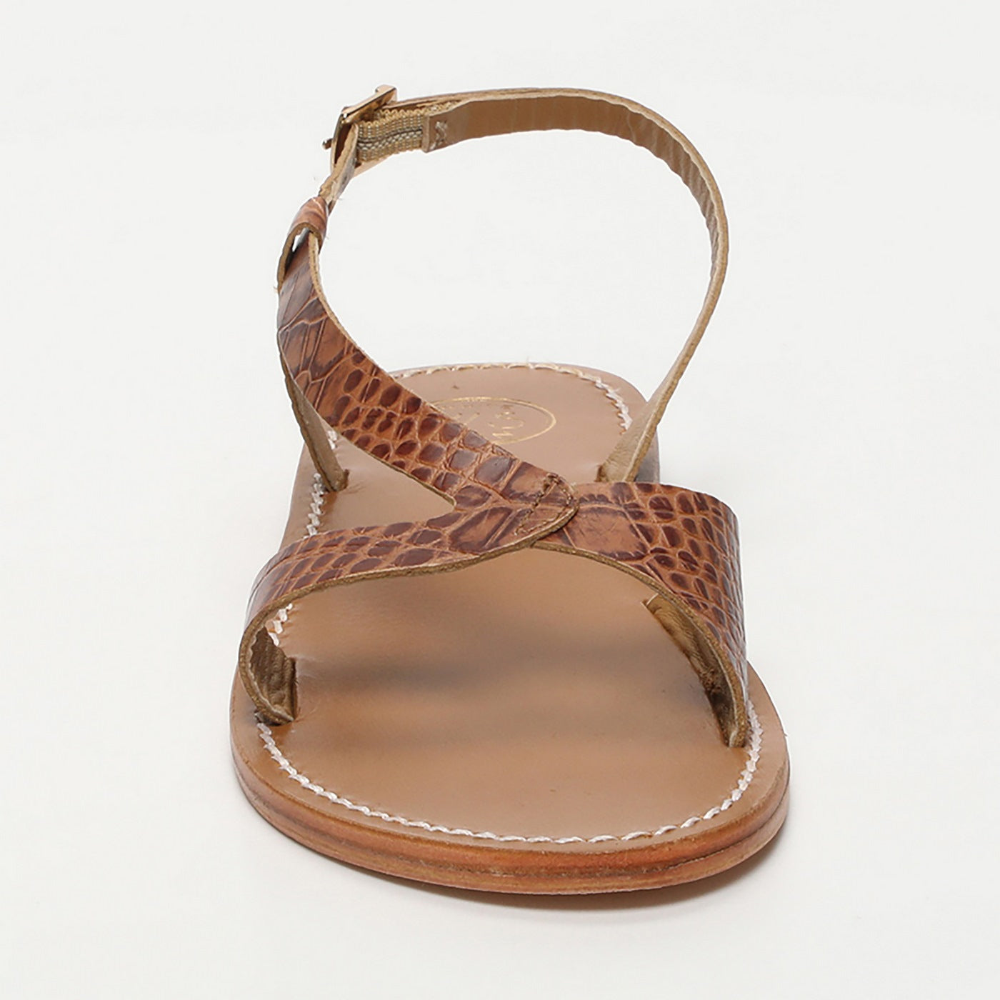 Sandales Clairvistone - Camel Croco