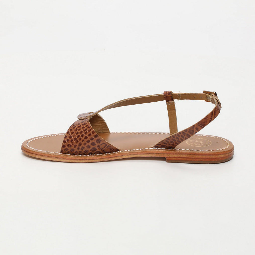 Sandales Clairvistone - Camel Croco