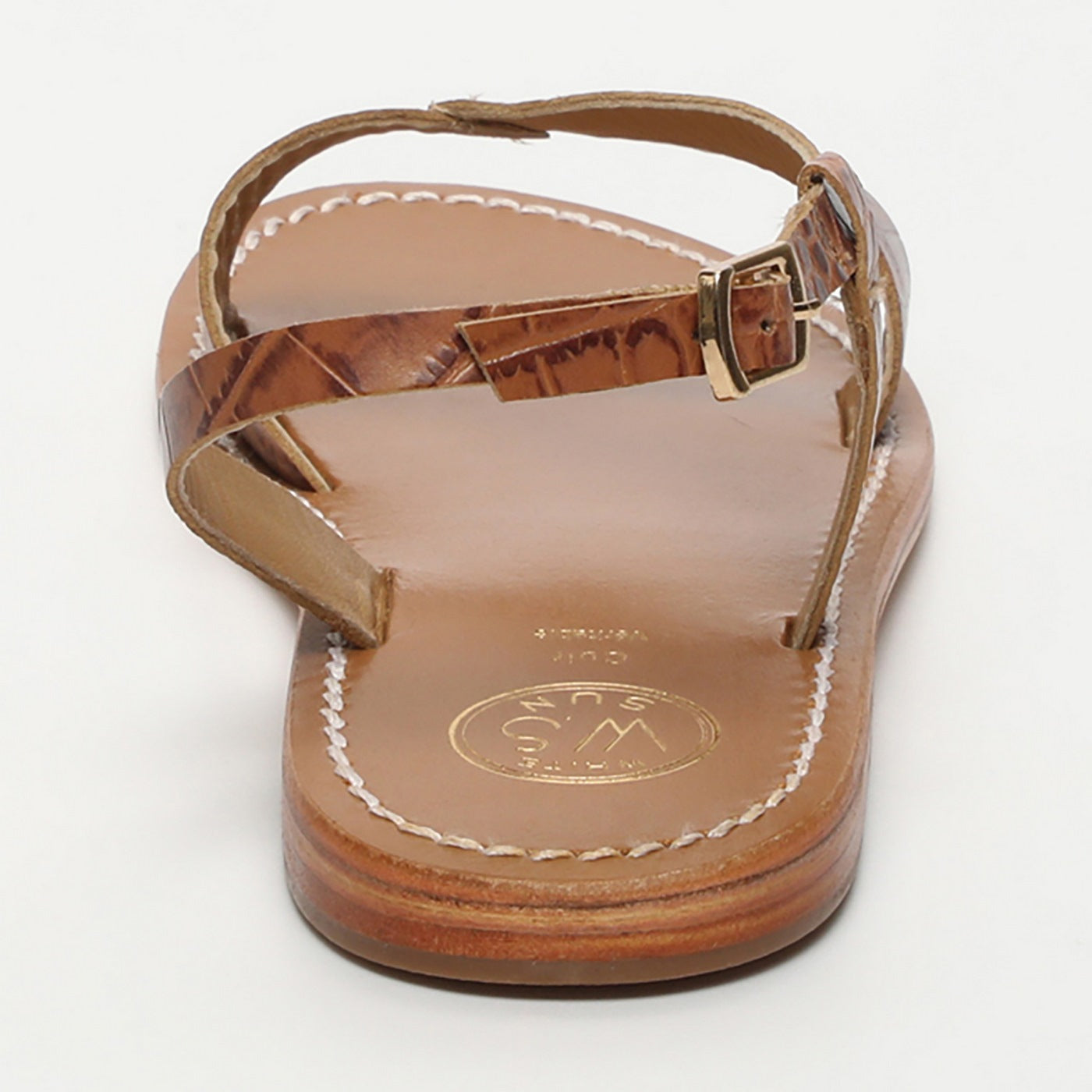 Sandales Clairvistone - Camel Croco