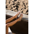 White Sun - Sandales Plates Alimer - Silver