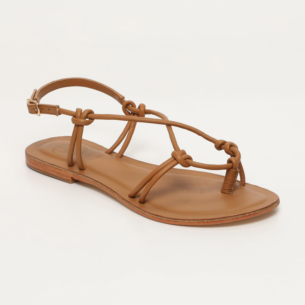 White Sun - Sandales Plates Alimer - Light Tan