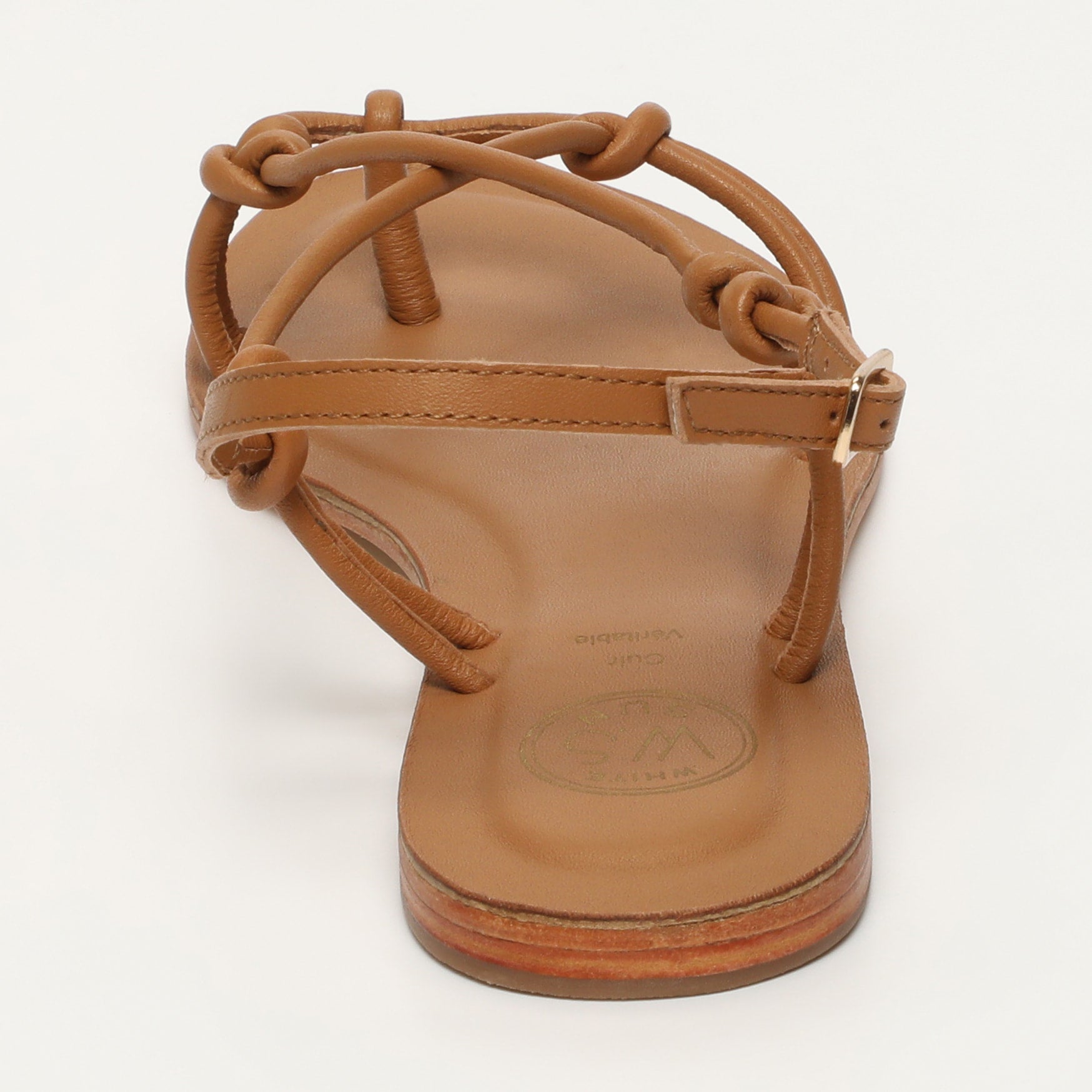 White Sun - Sandales Plates Alimer - Light Tan