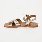 Sandales Eneya - Light Gold Croco