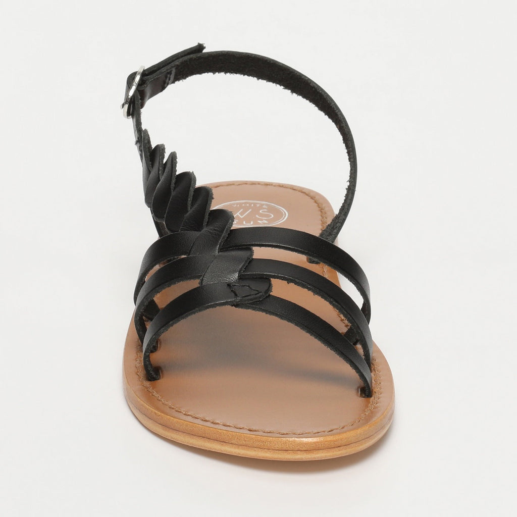 White Sun - Sandales Satyre - Black Buff - Black