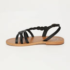 White Sun - Sandales Satyre - Black Buff - Black