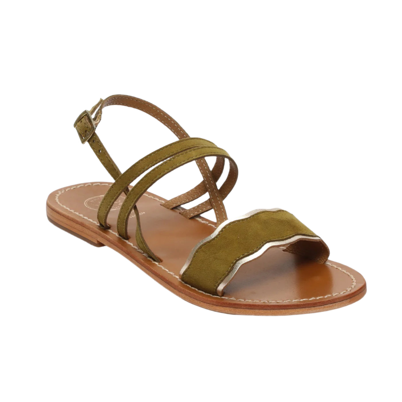 Sandales Bacis - Olive+Gold
