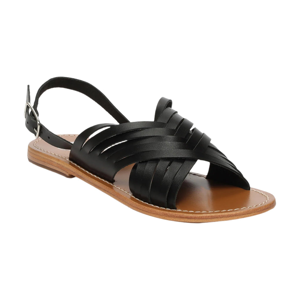 White Sun - Sandales Trinity - Black Buff - Black