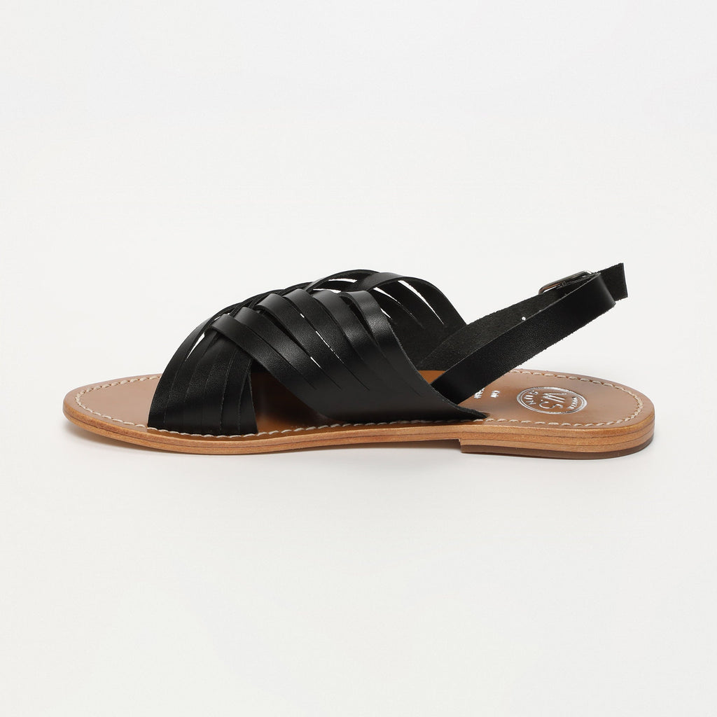 White Sun - Sandales Trinity - Black Buff - Black