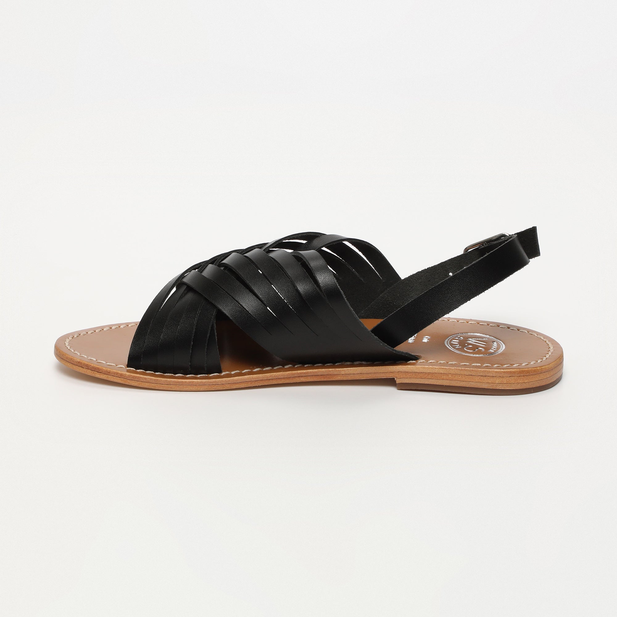 White Sun - Sandales Trinity - Black Buff - Black
