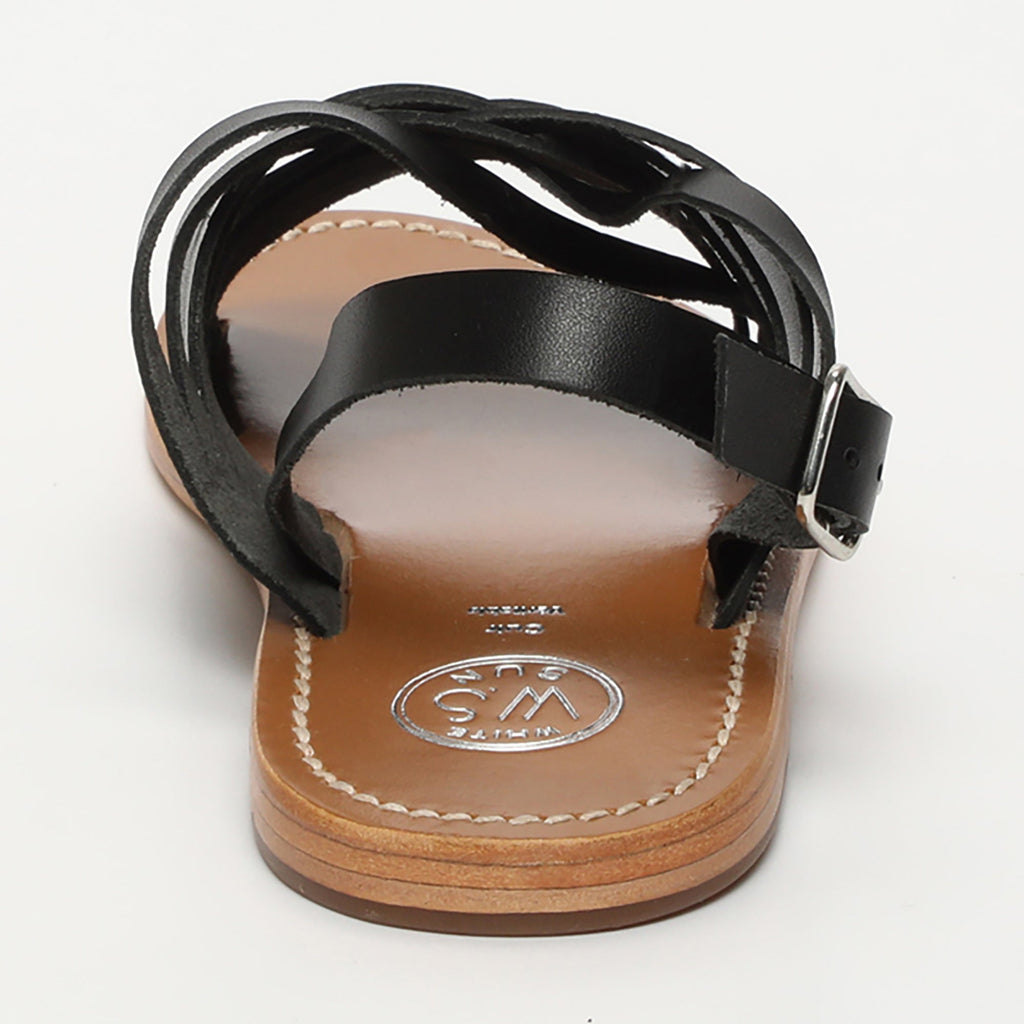 White Sun - Sandales Trinity - Black Buff - Black