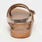 White Sun - Sandales Bharavi - Gold Goat Leather - Gold
