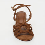 White Sun - Sandales Talon Deekshitha - Camel Goat Suede - Camel