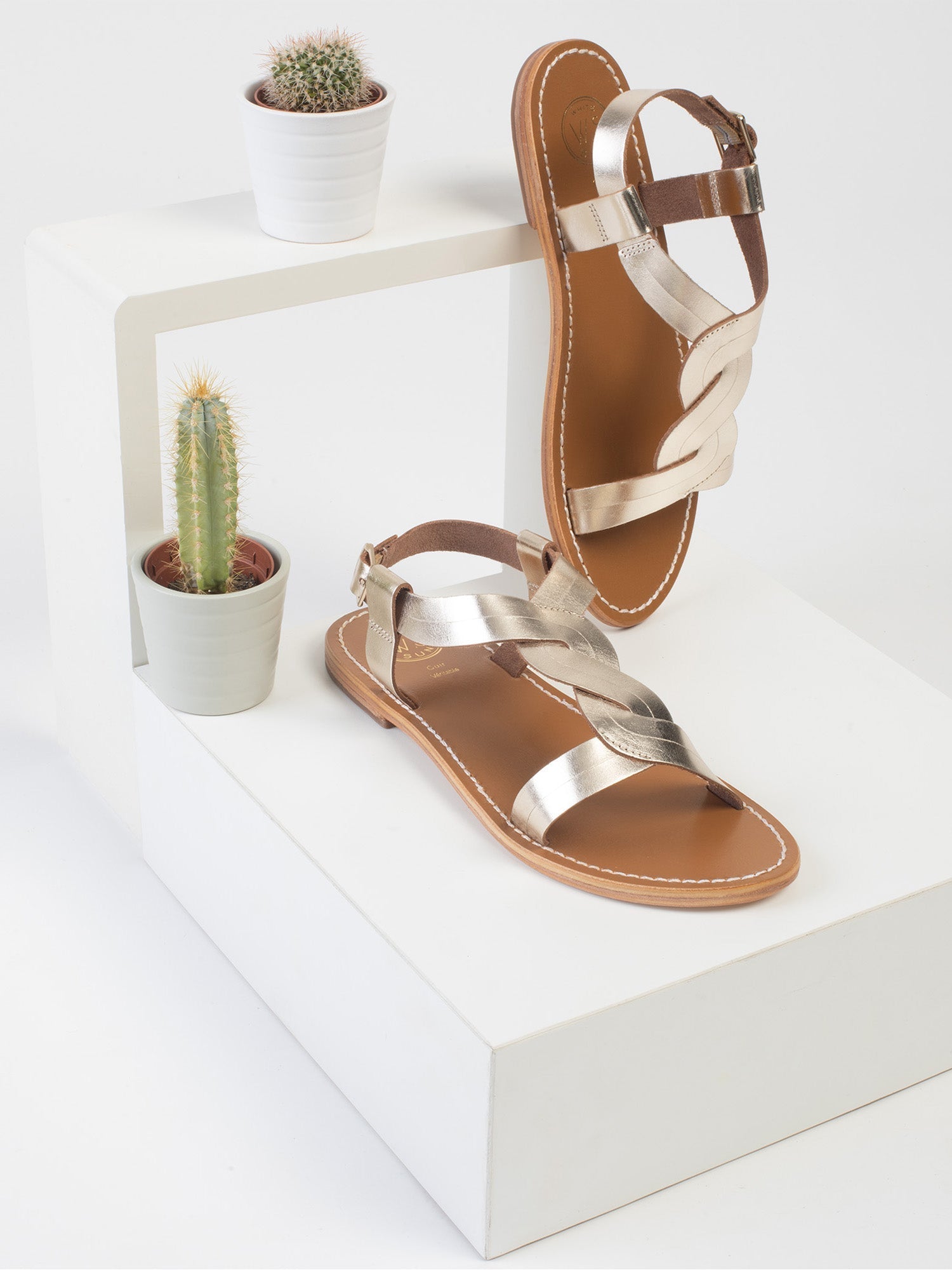 White Sun - Sandales Andorra - Gold Buff - Gold
