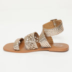 White Sun - Sandales Solana - Gold Goat Leather - Gold