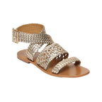 White Sun - Sandales Solana - Gold Goat Leather - Gold