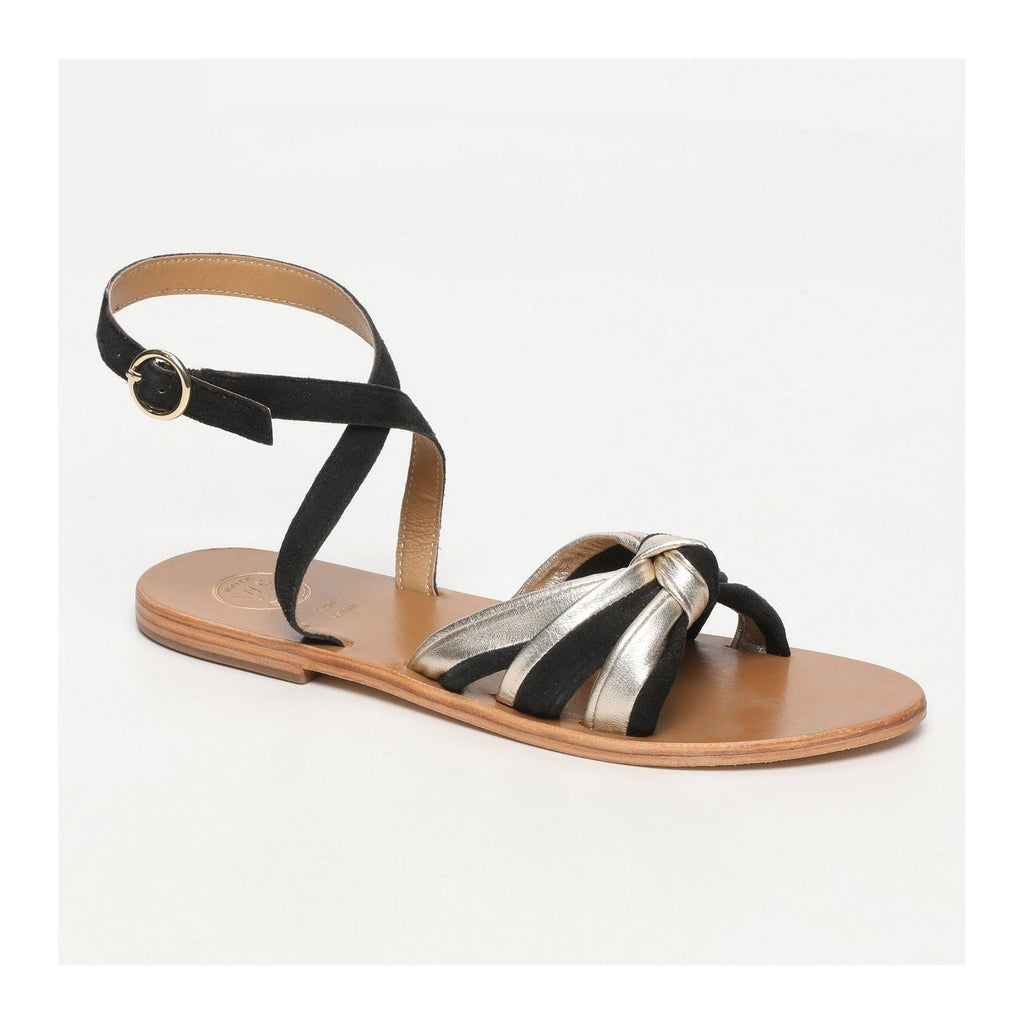 White Sun - Sandales Singla - Black / Gold - Femme