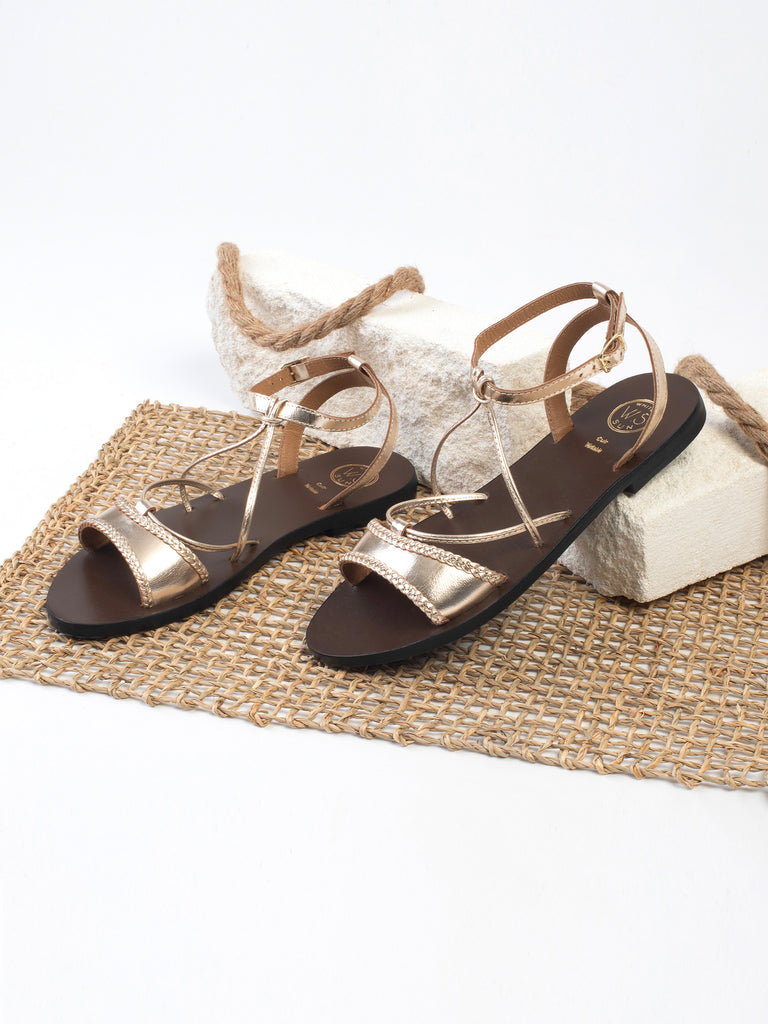 Sandales Emilie - Doré