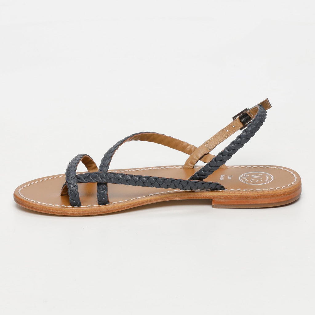 White Sun - Sandales Oriole - Navy Goat Leather - Bleu