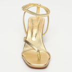 White Sun - Sandales Talon Cheyenne - Dark Gold Sheep Metallic Nappa - Dark Gold