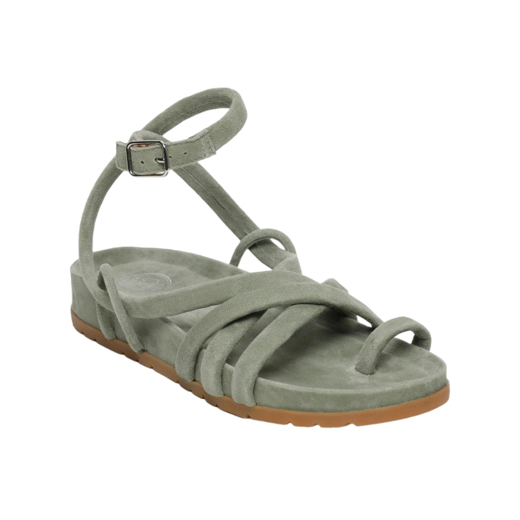 White Sun - Sandales Ava - Light Kaki Goat Suede - Light Kaki
