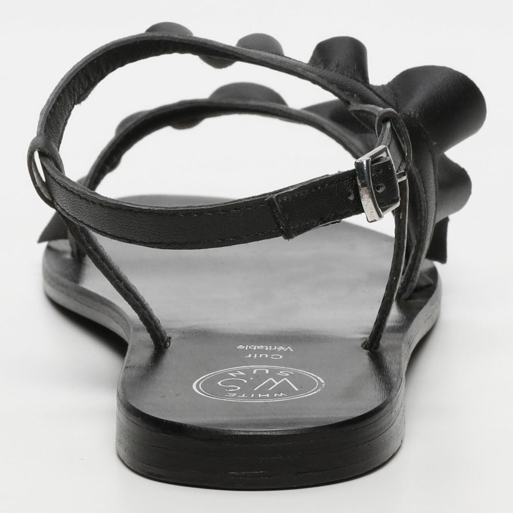 White Sun - Sandales Harper - Black Sheep Nappa - Black