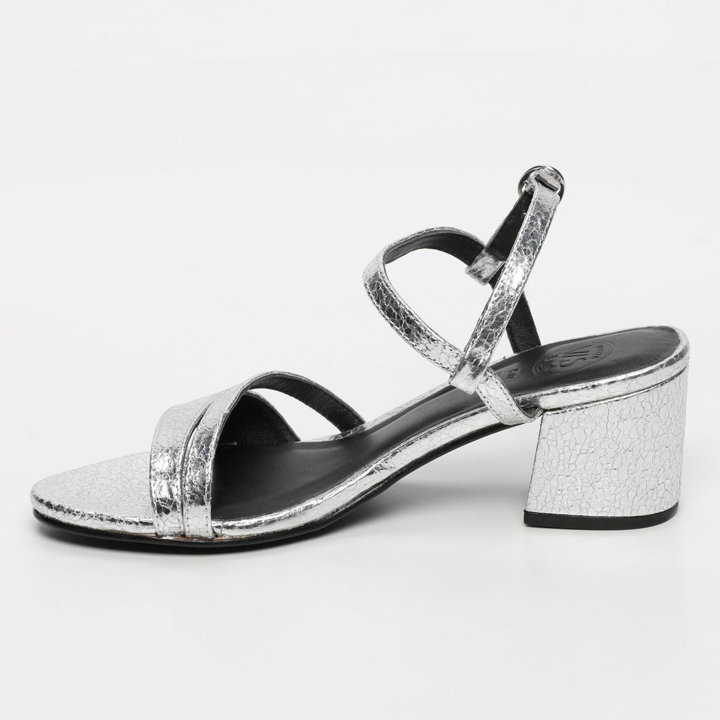 Sandales À Talons Darshika - Silver Crackle