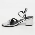 Sandales À Talons Darshika - Silver Crackle