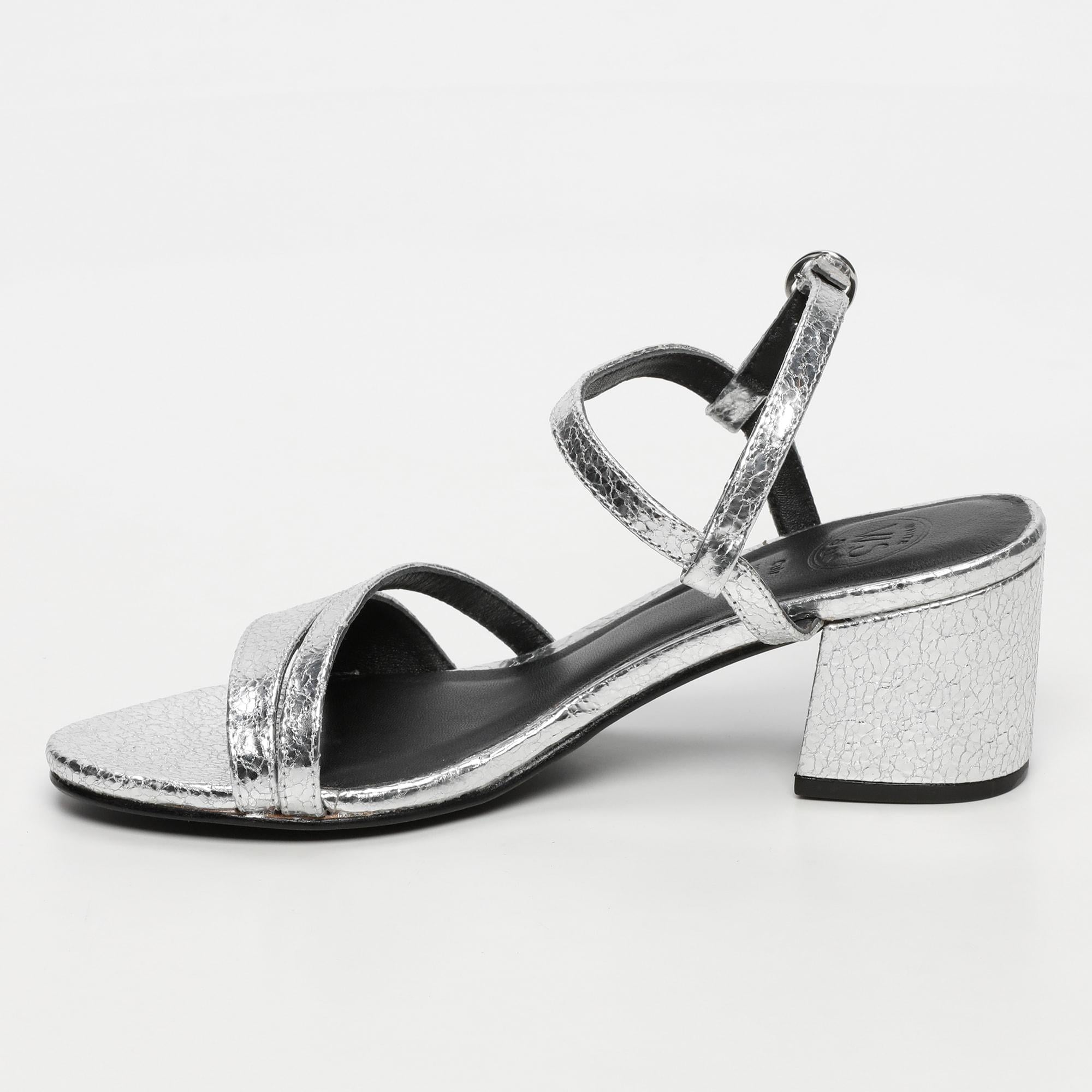 Sandales À Talons Darshika - Silver Crackle