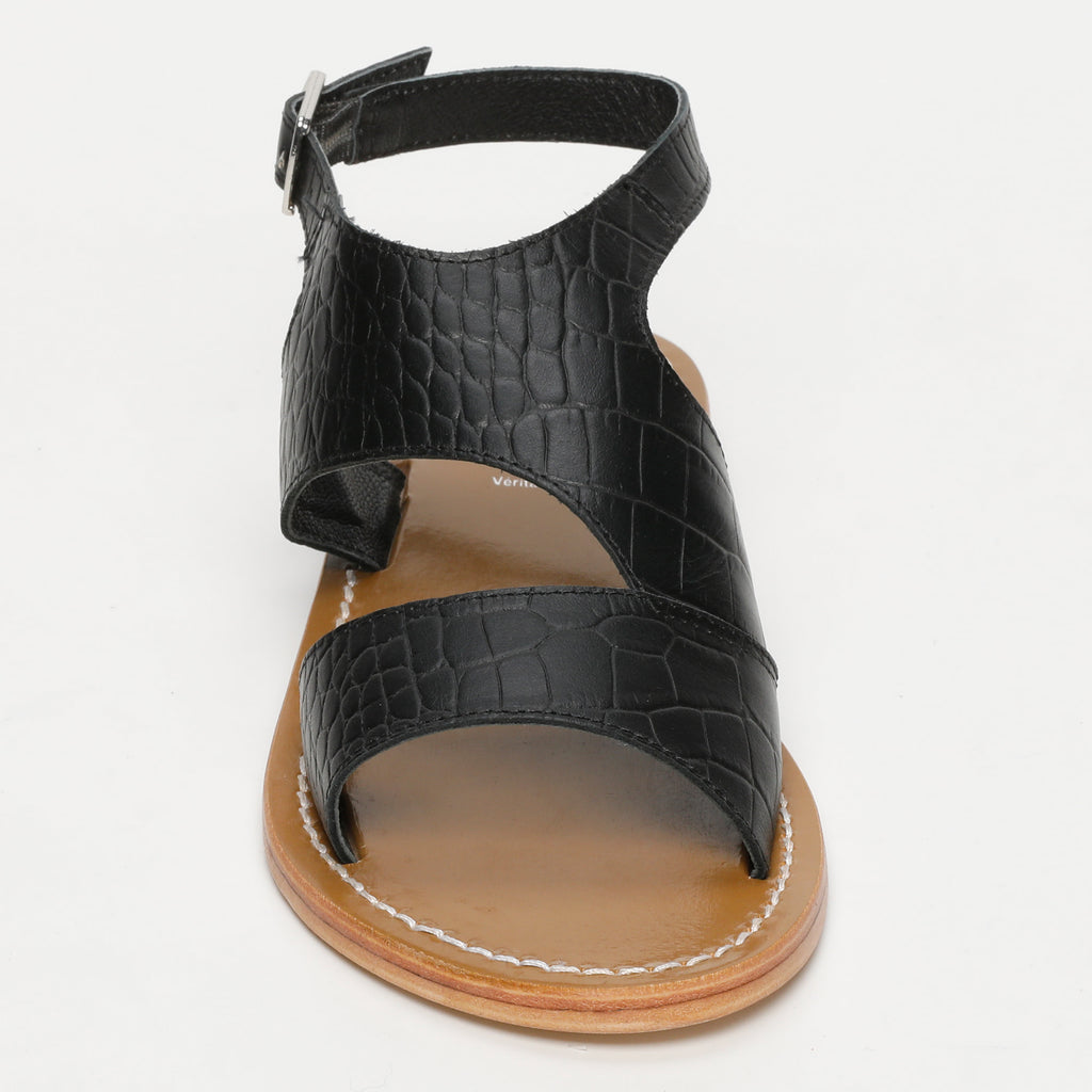 Sandales Feijoa - Croco Noir