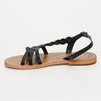 Sandales Satyre - Croco Noir