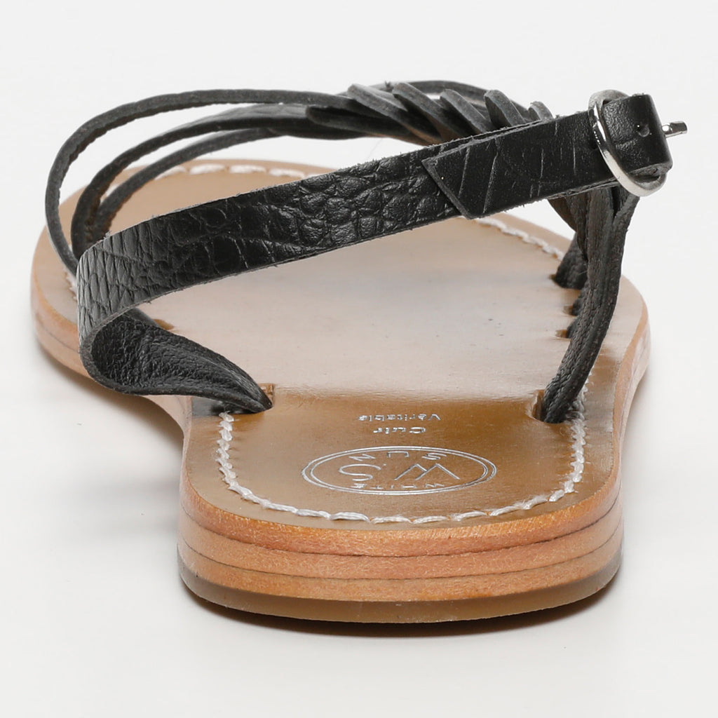Sandales Satyre - Croco Noir