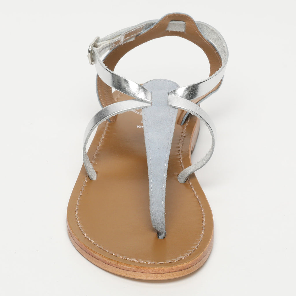Sandales Scriptura - Bleu & Argent