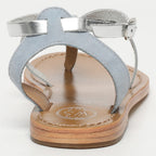 Sandales Scriptura - Bleu & Argent
