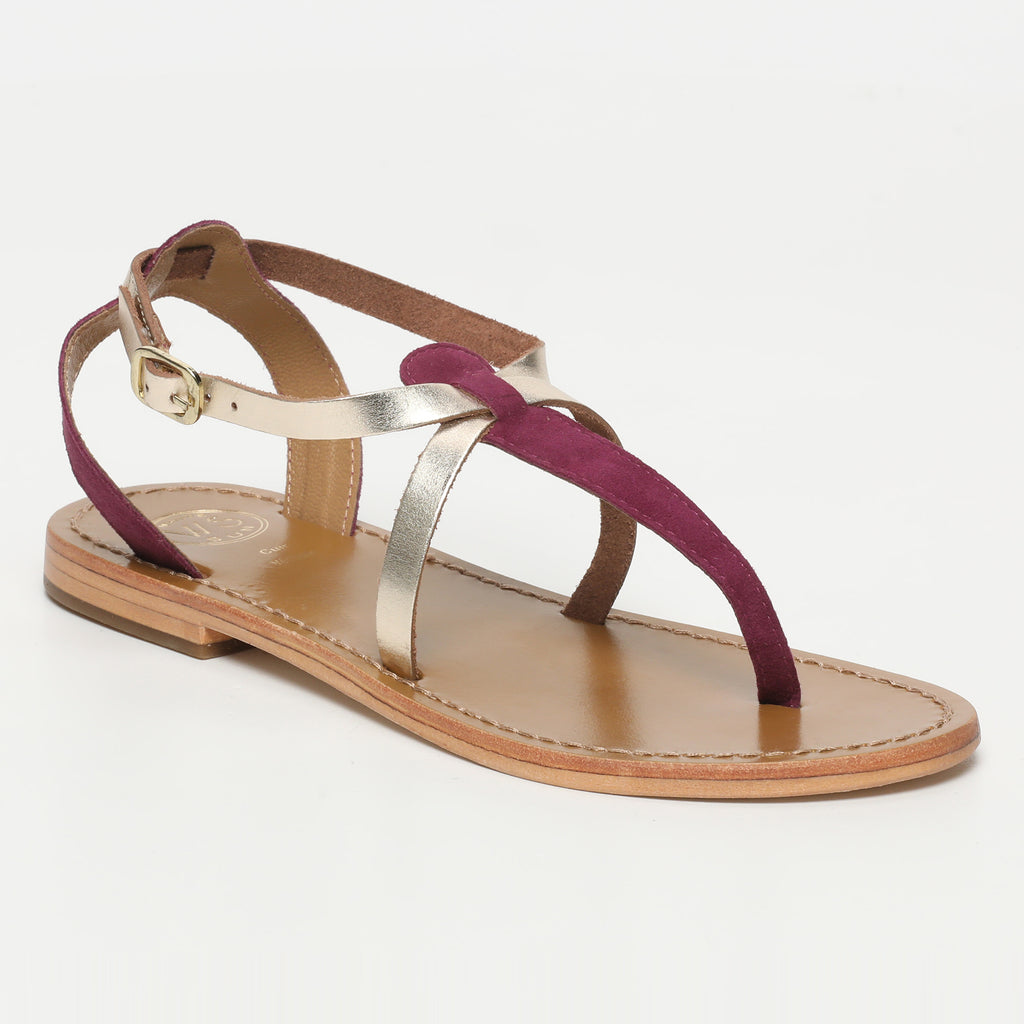 Sandales Scriptura - Violet & Or