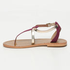 Sandales Scriptura - Violet & Or
