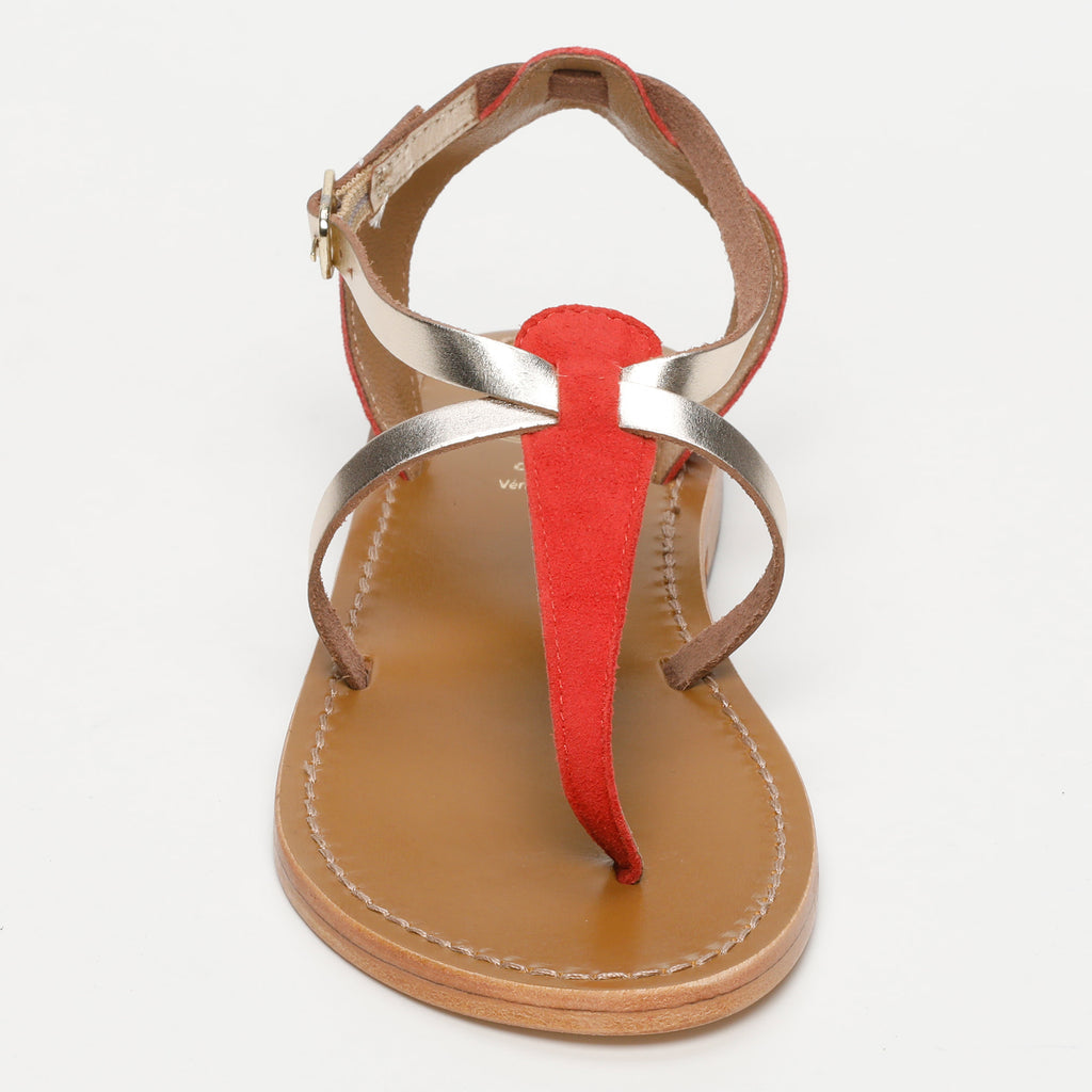 Sandales Scriptura - Rouge & Or
